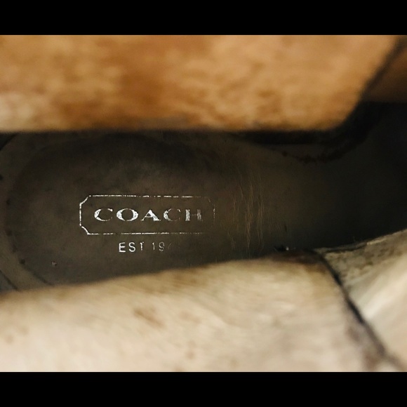 Coach Kasandra Black Leather Ankle Boots Booties 7 - Picture 7 of 7